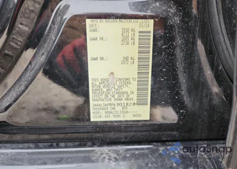 2015 Nissan Altima 2.5 из США, поврежденный, VIN 1N4AL3AP9FN301828